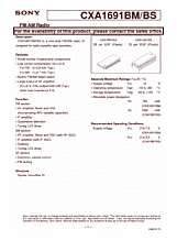 DataSheet CXA1691BM pdf