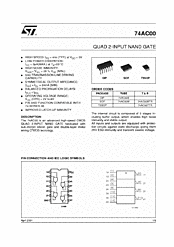 DataSheet 74AC00M pdf