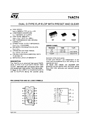 DataSheet 74AC74MTR pdf