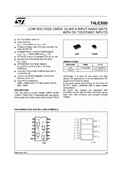 DataSheet 74LCX00M pdf