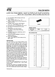 DataSheet 74LCX16374 pdf