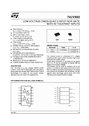DataSheet 74LVX02MTR pdf