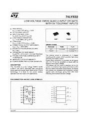 DataSheet 74LVX32MTR pdf