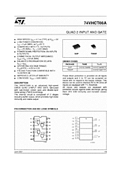 DataSheet 74VHCT08AMTR pdf