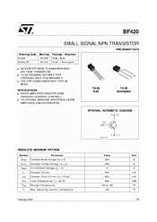 DataSheet BF420 pdf