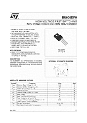 DataSheet BU808DFH pdf