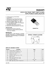 DataSheet BU808DFI pdf