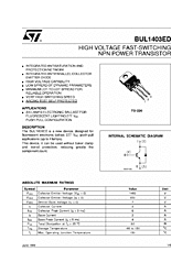 DataSheet BUL1403ED pdf