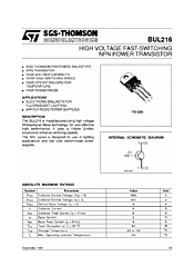 DataSheet BUL216 pdf