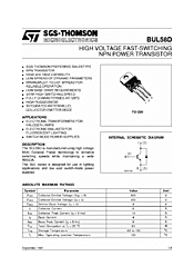 DataSheet BUL58D pdf