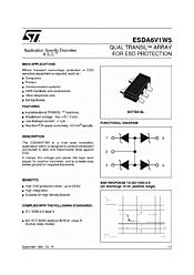 DataSheet ESDA6V1W5 pdf