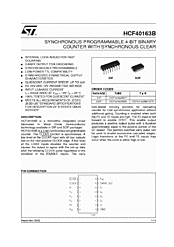 DataSheet HCF40163B pdf