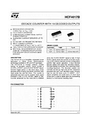 DataSheet HCF4017B pdf
