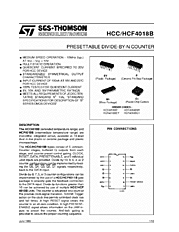 DataSheet HCF4018B pdf