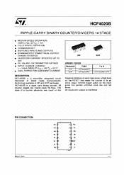 DataSheet HCF4020B pdf