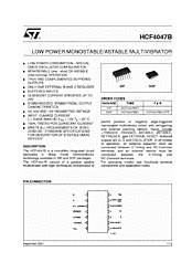 DataSheet HCF4047B pdf