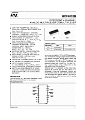 DataSheet HCF4052B pdf