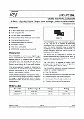 DataSheet LIS3LV02DL pdf