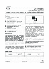 DataSheet LIS3LV02DQ pdf