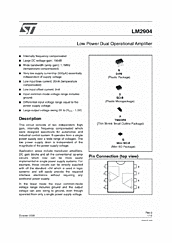 DataSheet LM2904 pdf