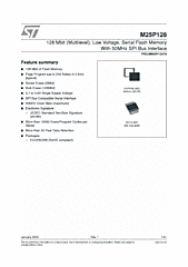 DataSheet M25P128 pdf
