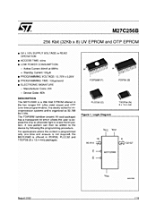 DataSheet M27C256B pdf