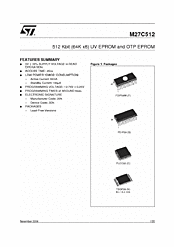 DataSheet M27C512 pdf