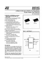DataSheet M29F400T pdf