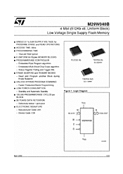 DataSheet M29W040B pdf