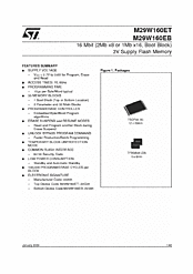 DataSheet M29W160ET pdf