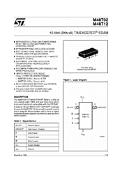 DataSheet M48T12 pdf