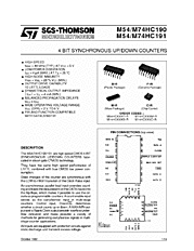 DataSheet M54/M74HC190 pdf