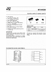 DataSheet M74HC00 pdf