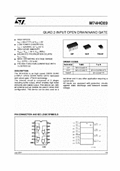 DataSheet M74HC03 pdf