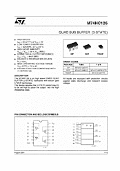 DataSheet M74HC126 pdf