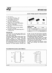 DataSheet M74HC165 pdf