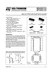 DataSheet M74HC174 pdf