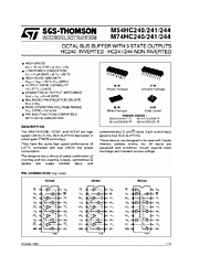 DataSheet M74HC240 pdf
