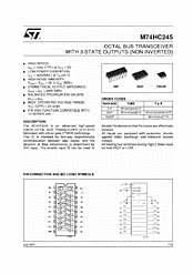 DataSheet M74HC245 pdf
