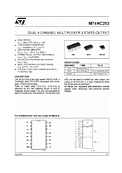 DataSheet M74HC253RM13TR pdf