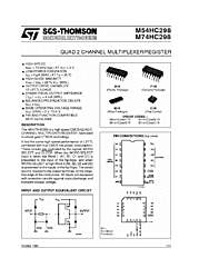 DataSheet M74HC298 pdf