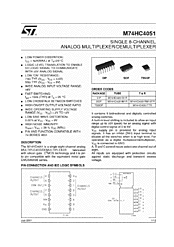 DataSheet M74HC4051 pdf