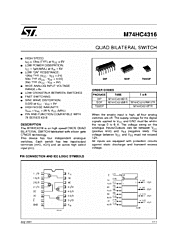 DataSheet M74HC4316 pdf