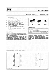 DataSheet M74HCT688RM13TR pdf