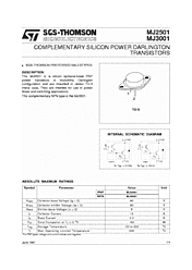 DataSheet MJ2501 pdf