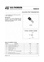 DataSheet MJE210 pdf