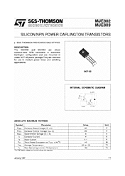 DataSheet MJE802 pdf