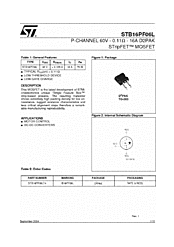 DataSheet STB16PF06L pdf