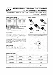 DataSheet STB20NM60 pdf