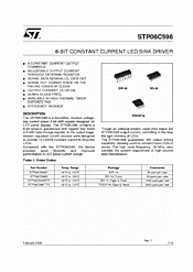 DataSheet STP08C596 pdf